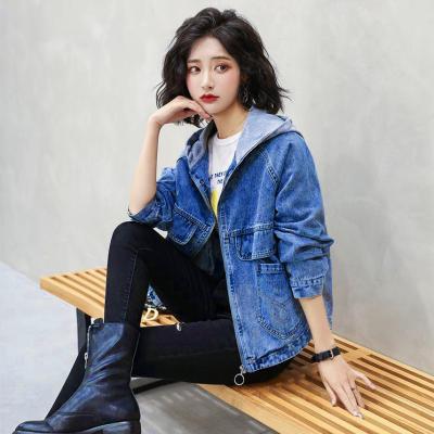 ÁO KHOÁC JEAN PHỐI NÓN XÁM - NK413